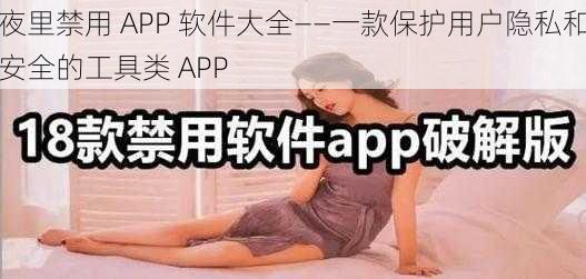 夜里禁用 APP 软件大全——一款保护用户隐私和安全的工具类 APP