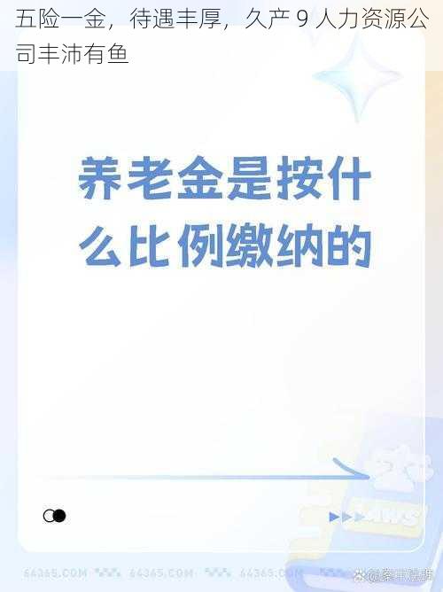 五险一金，待遇丰厚，久产 9 人力资源公司丰沛有鱼