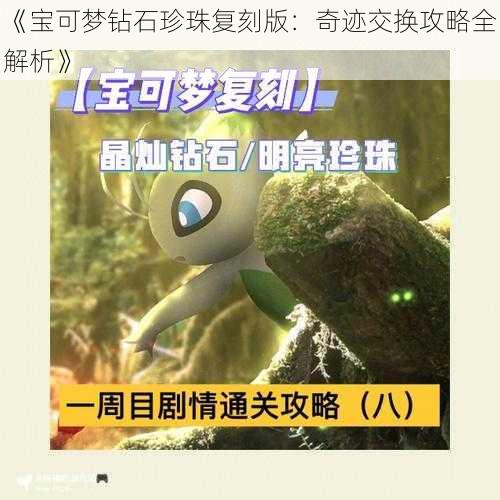 《宝可梦钻石珍珠复刻版：奇迹交换攻略全解析》